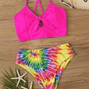 SHEIN tie dye swimsuit